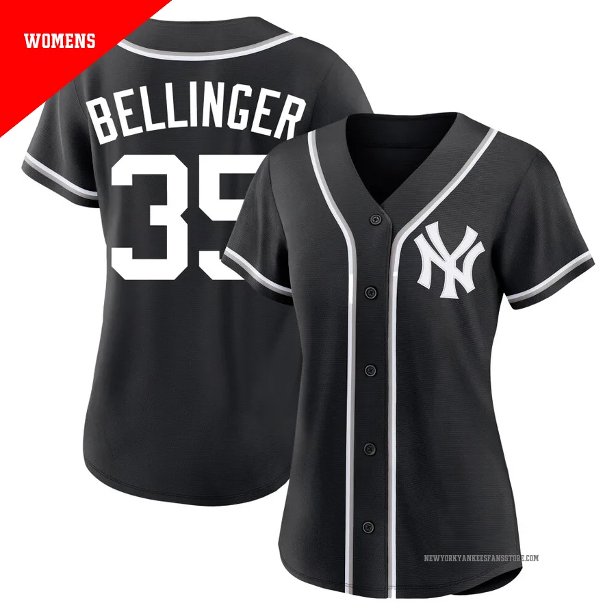 Women's New York Yankees Cody Bellinger ＃35 Black Replica Fashion Out Jersey